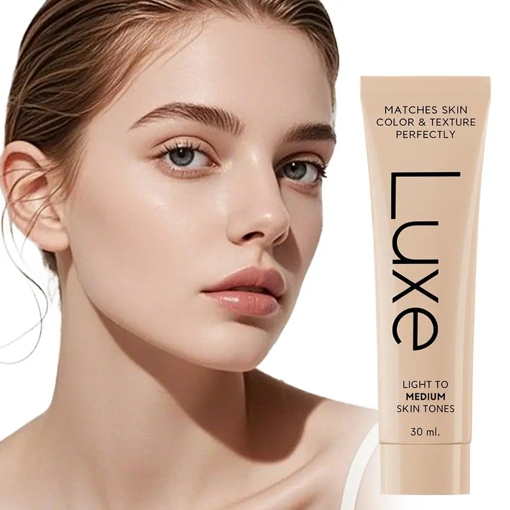Fond de teint correcteur Luxe Skin Tone Matching, maquillage imperméable à couvrance totale pour dissimuler les imperfections et unifier le teint, longue tenue