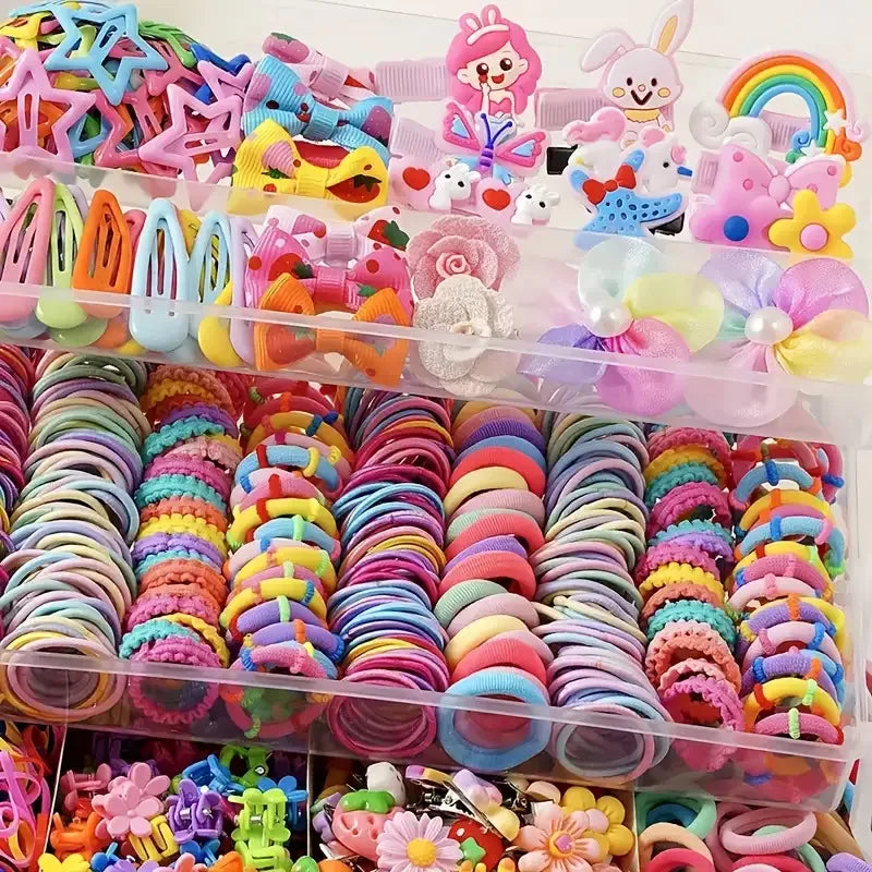 Un ensemble d'accessoires de 718 pièces adapté aux sorties quotidiennes des filles et à leur participation à des événements festifs – Une collection richement sélectionnée.