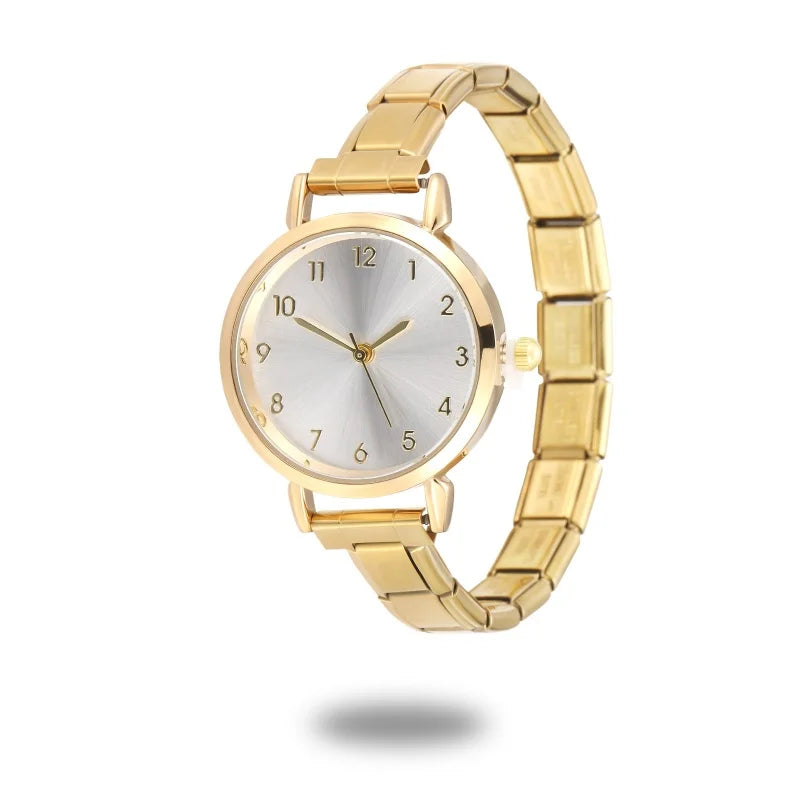 Connecteur de montre de mode en acier inoxydable, lien de charme italien de 9MM, en-tête de montre carrée pour femmes, Bracelet de liaison, bijoux à bricoler soi-même, cadeau