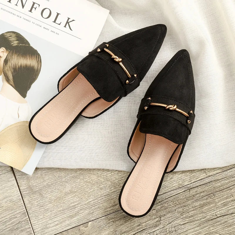 Chaussures plates femmes printemps/automne Chaussures plaques extérieur Mules Chaussures Zapatos Planos De Mujer décontracté Sapatilha Feminina mocassins