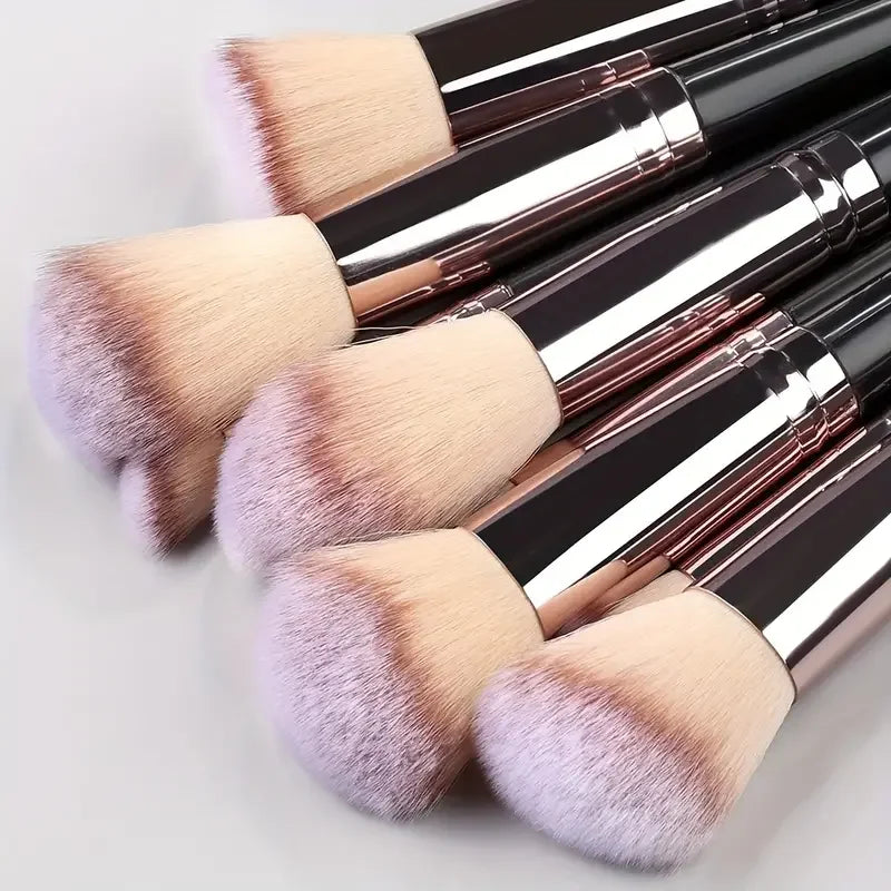 Ensemble de pinceaux de maquillage doux et moelleux, pour fard à paupières, fond de teint, correcteur, blush, Kabuki, outil de beauté professionnel pour femmes, 3 à 20 pièces