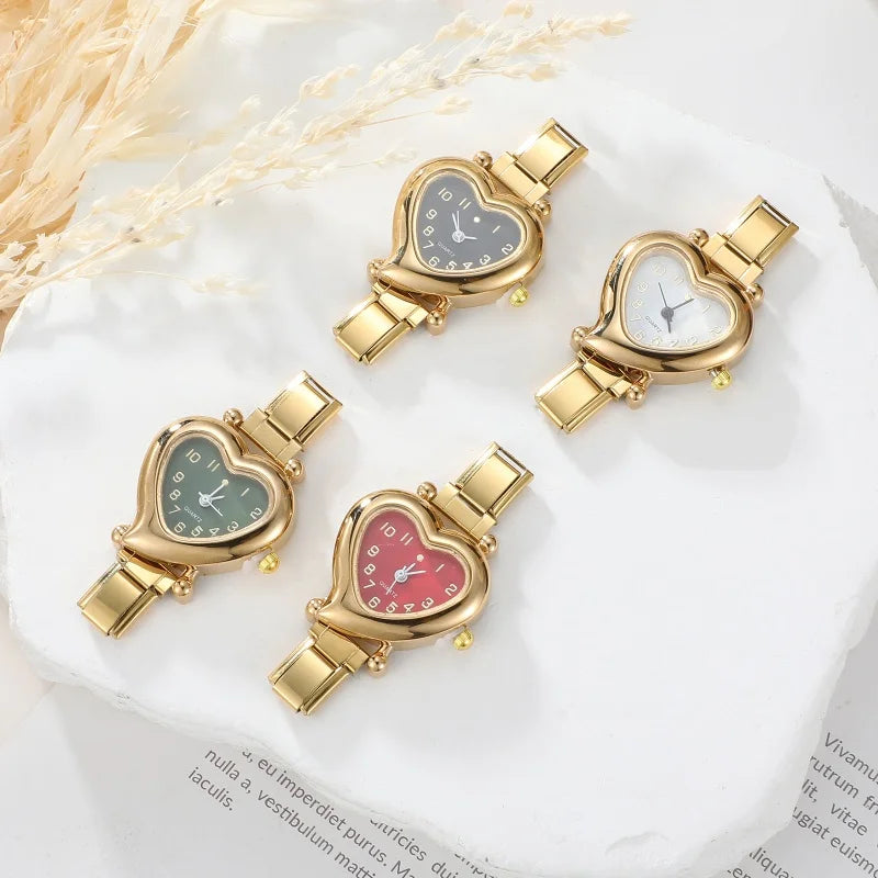 Mode femmes bricolage 9mm largeur italien élastique charme en acier inoxydable montre Bracelet Bracelet pour fête ami femme anniversaire bijoux cadeaux