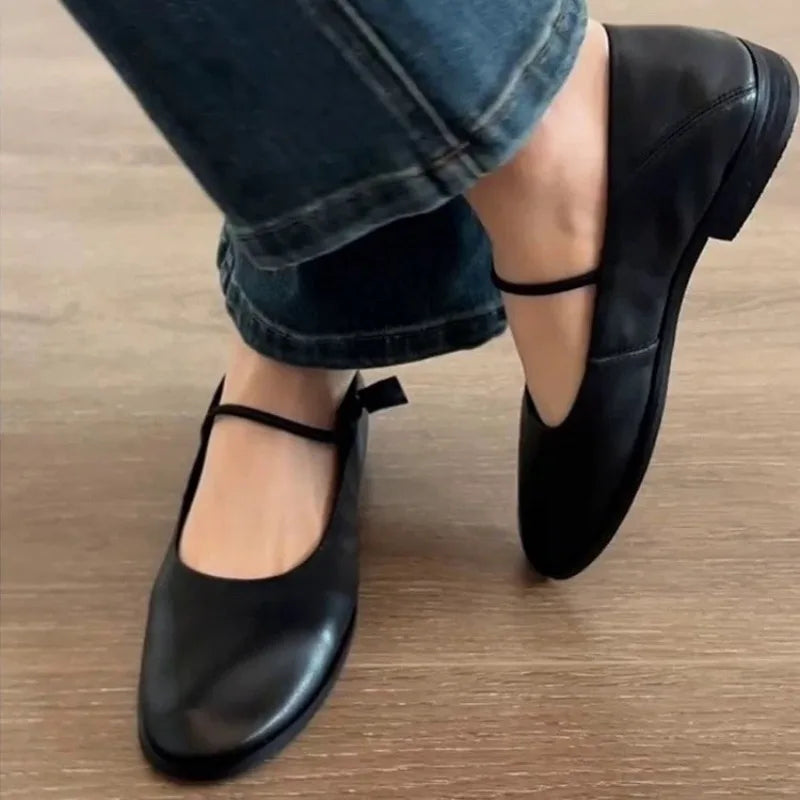 Nouveau Style populaire mode française femmes chaussures plates chaussures de Ballet souples printemps élégant sans lacet mocassins chaussures femmes Zapatos Mujer