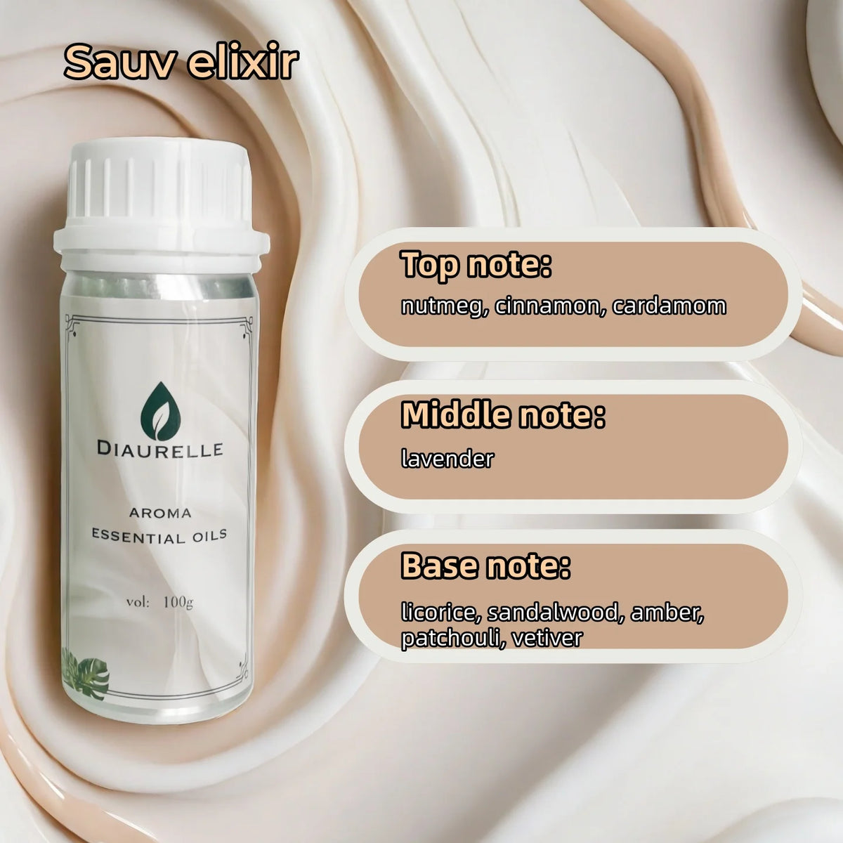 DIAURELLE 100mL diffuseur d'arôme huiles essentielles 8 fois concentré Essence parfum arôme maison parfum désodorisant