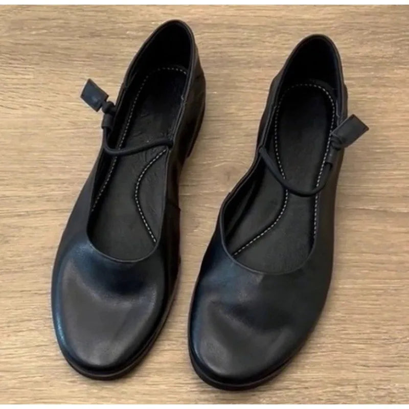 Nouveau Style populaire mode française femmes chaussures plates chaussures de Ballet souples printemps élégant sans lacet mocassins chaussures femmes Zapatos Mujer