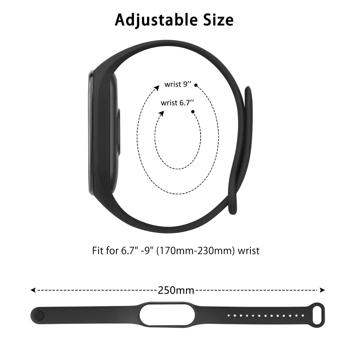 Bracelet pour Mi Band 6 7 Bracelet Sport silicone montre Bracelet Miband6 band4 correa ceinture pour Xiaomi mi band 3 4 5 6 7 accessoires
