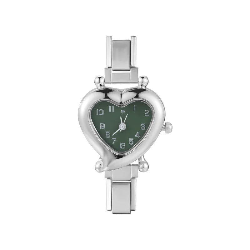 Mode femmes bricolage 9mm largeur italien élastique charme en acier inoxydable montre Bracelet Bracelet pour fête ami femme anniversaire bijoux cadeaux