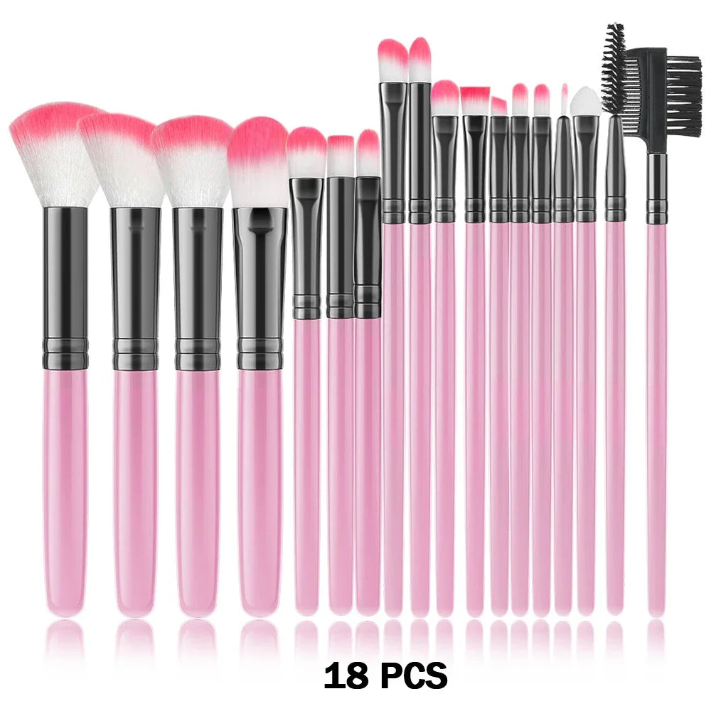 Nouvel ensemble de 10/32 pinceaux de maquillage doux et moelleux pour poudre, fond de teint, contour, fard à joues, correcteur, fard à paupières, estompeur et illuminateur – Outil de beauté