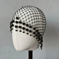Accessoires pour cheveux en perles de mariage, bandeaux de cheveux faits à la main avec pompon, couvre-chef de luxe pour femmes