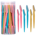 40 pièces rasoir de sourcils maquillage outils de beauté sûr sourcils rasoir visage corps épilation lames de rasoir femme sourcils façonnage couteau