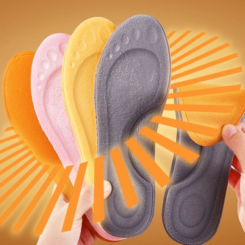 Semelles intérieures souples en PU Orth4WD pour hommes et femmes, chaussures de course respirantes, absorption des chocs, coussretours de soutien de la voûte plantaire