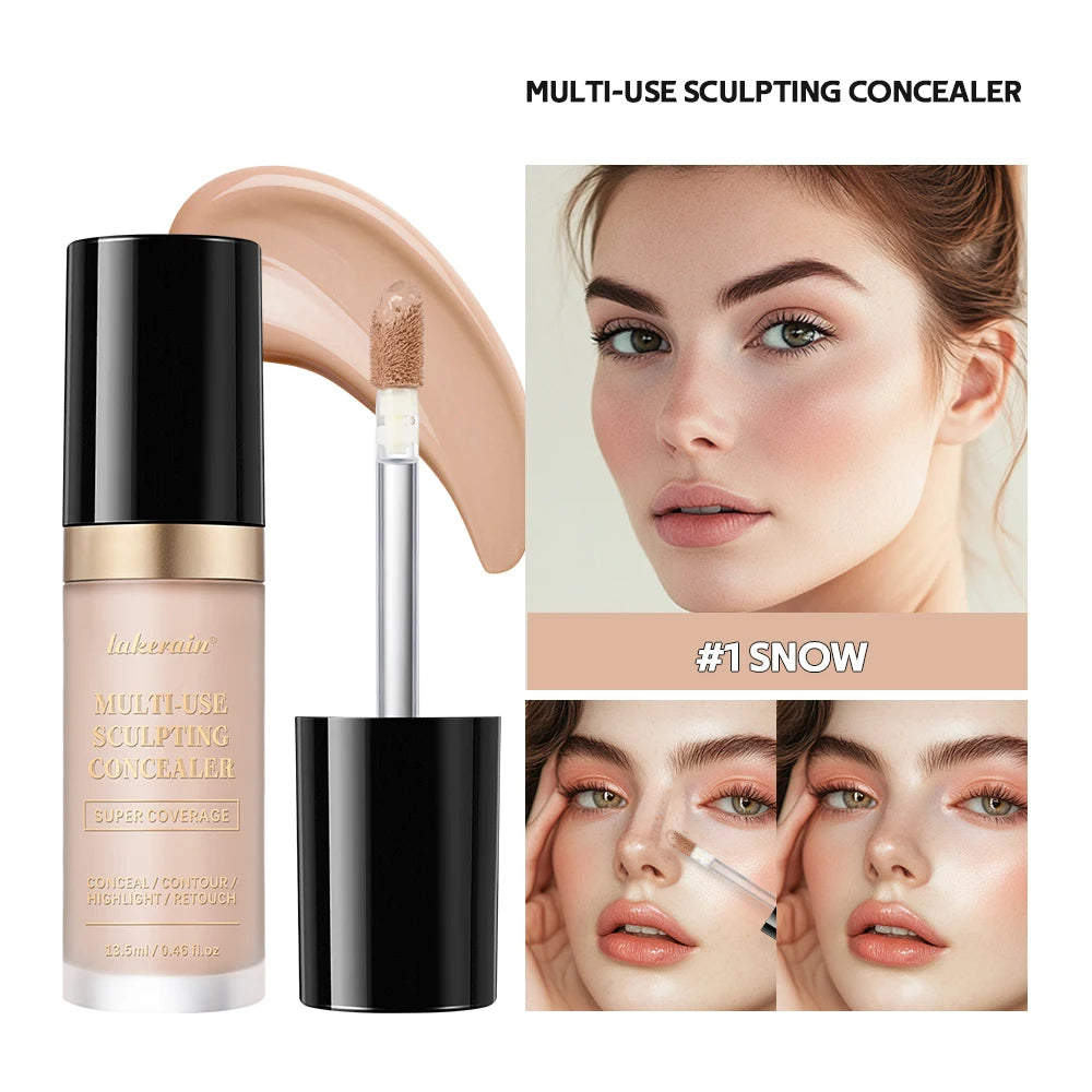 Fond de teint mat à couvrance longue durée, crème multi-usages sans huile, surligneur et retouche, produits de maquillage pour le visage pour femmes