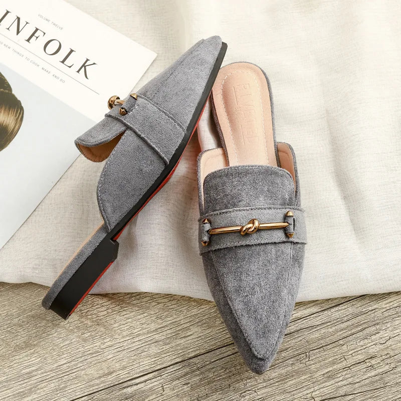 Chaussures plates femmes printemps/automne Chaussures plaques extérieur Mules Chaussures Zapatos Planos De Mujer décontracté Sapatilha Feminina mocassins