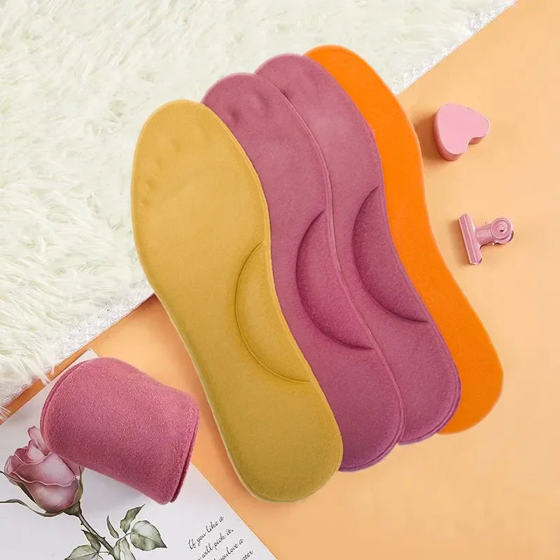 Semelles intérieures souples en PU Orth4WD pour hommes et femmes, chaussures de course respirantes, absorption des chocs, coussretours de soutien de la voûte plantaire