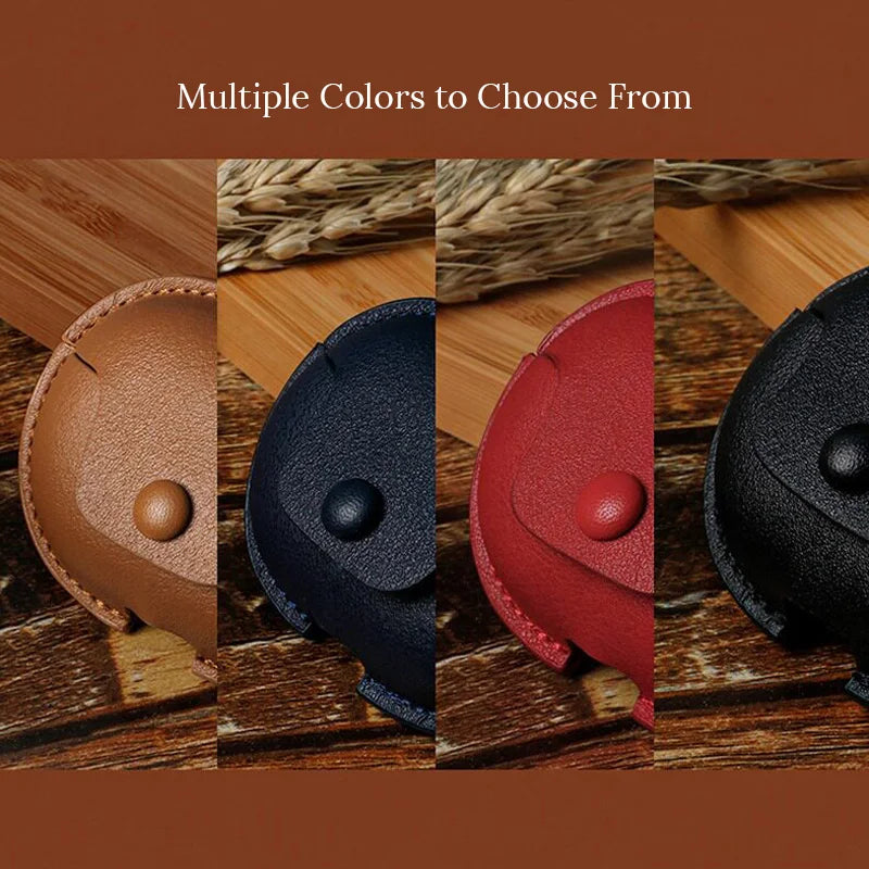 Étui de protection en cuir pour écouteurs OPPO Enco Clip 2, housse en cuir PU de qualité supérieure avec cordon anti-perte, protection intégrale antichoc