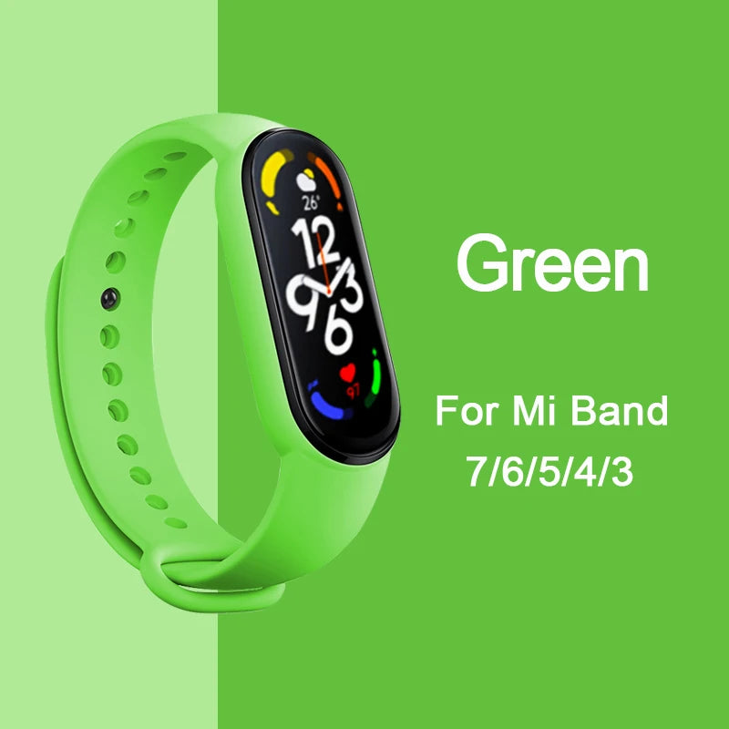 Bracelet pour Mi Band 6 7 Bracelet Sport silicone montre Bracelet Miband6 band4 correa ceinture pour Xiaomi mi band 3 4 5 6 7 accessoires
