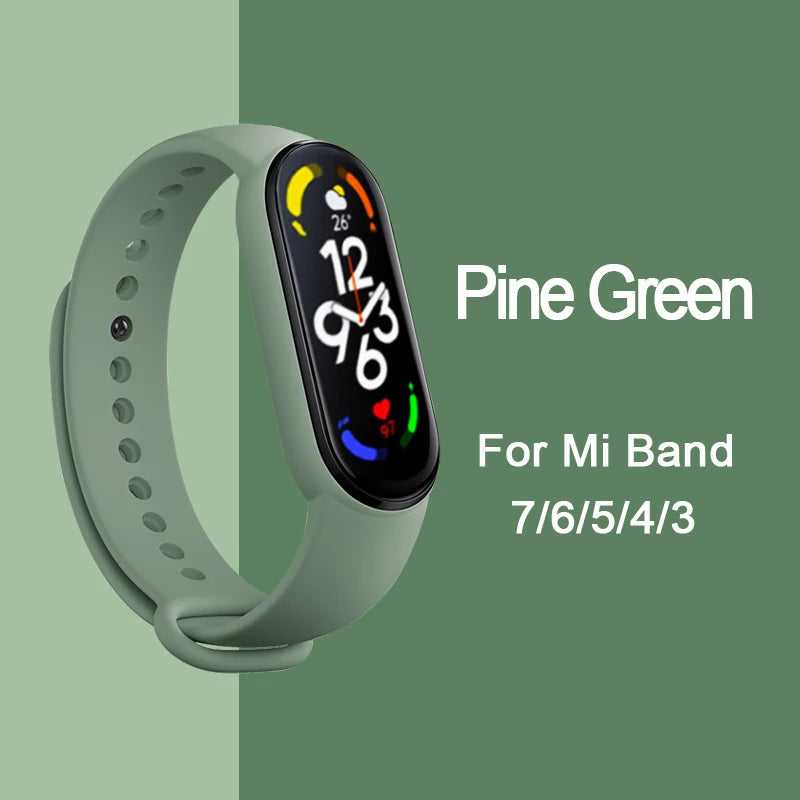 Bracelet pour Mi Band 6 7 Bracelet Sport silicone montre Bracelet Miband6 band4 correa ceinture pour Xiaomi mi band 3 4 5 6 7 accessoires