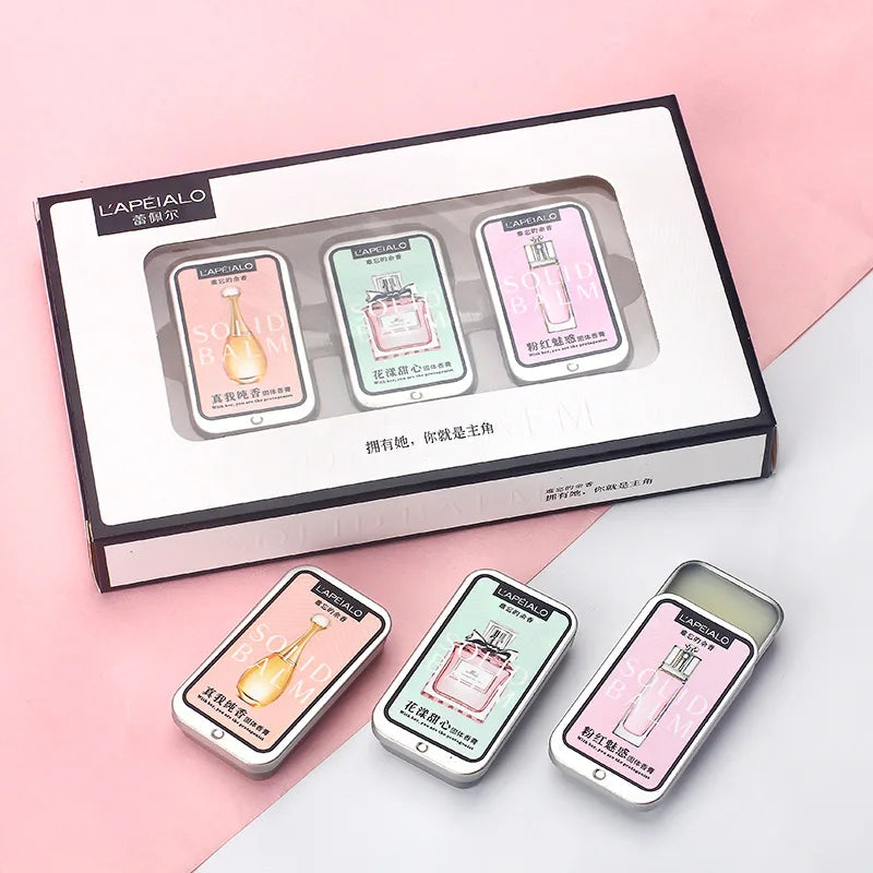 Baume solide parfumé aux phéromones pour femme, parfum longue durée, fragrance légère, baume parfumé solide portable