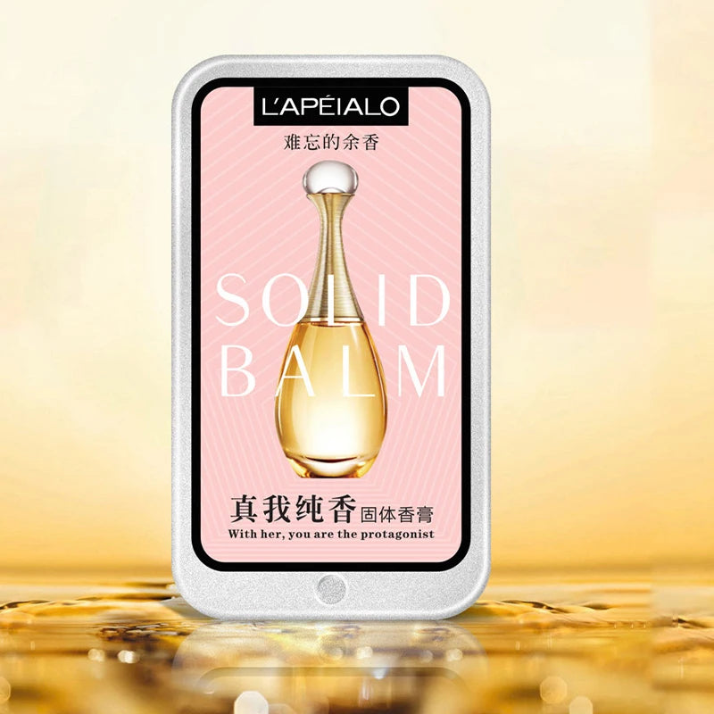 Baume solide parfumé aux phéromones pour femme, parfum longue durée, fragrance légère, baume parfumé solide portable