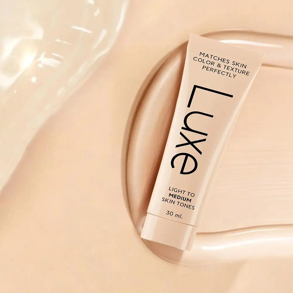 Fond de teint correcteur Luxe Skin Tone Matching, maquillage imperméable à couvrance totale pour dissimuler les imperfections et unifier le teint, longue tenue