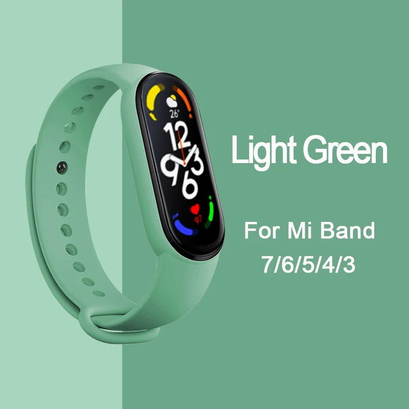 Bracelet pour Mi Band 6 7 Bracelet Sport silicone montre Bracelet Miband6 band4 correa ceinture pour Xiaomi mi band 3 4 5 6 7 accessoires
