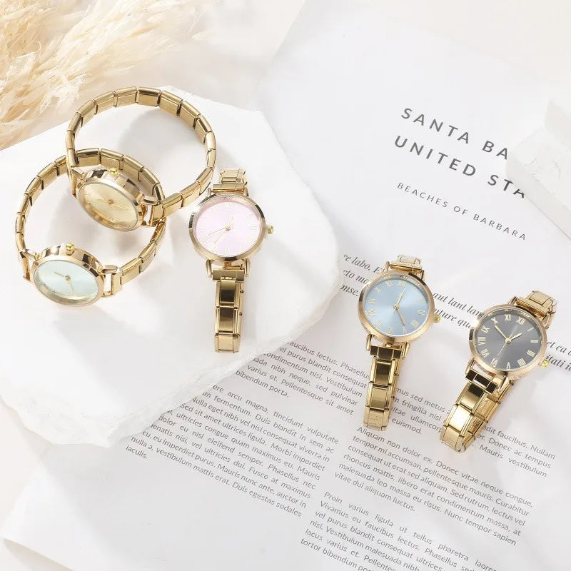Connecteur de montre de mode en acier inoxydable, lien de charme italien de 9MM, en-tête de montre carrée pour femmes, Bracelet de liaison, bijoux à bricoler soi-même, cadeau