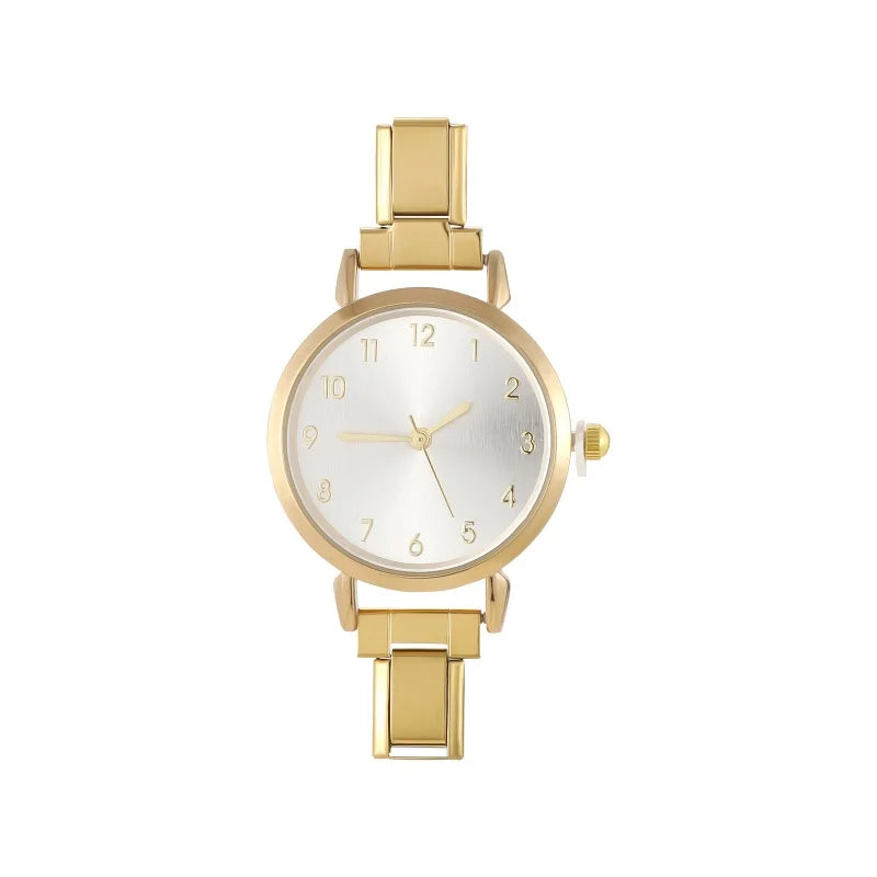 Connecteur de montre de mode en acier inoxydable, lien de charme italien de 9MM, en-tête de montre carrée pour femmes, Bracelet de liaison, bijoux à bricoler soi-même, cadeau