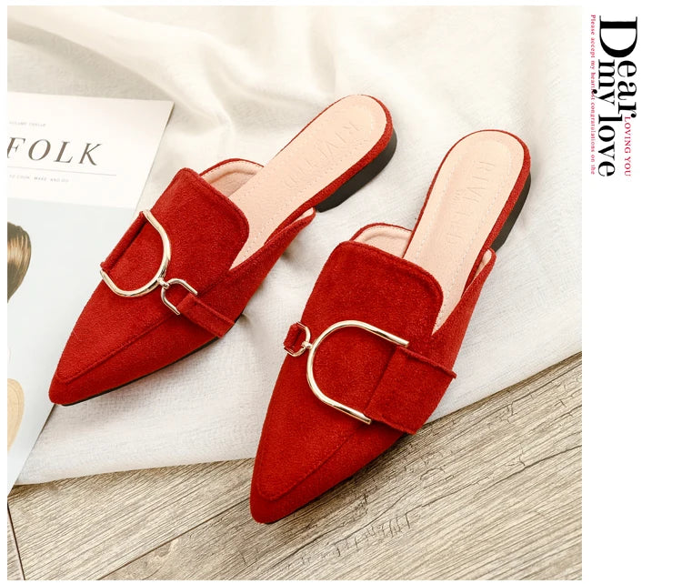 Chaussures plates femmes printemps/automne Chaussures plaques extérieur Mules Chaussures Zapatos Planos De Mujer décontracté Sapatilha Feminina mocassins