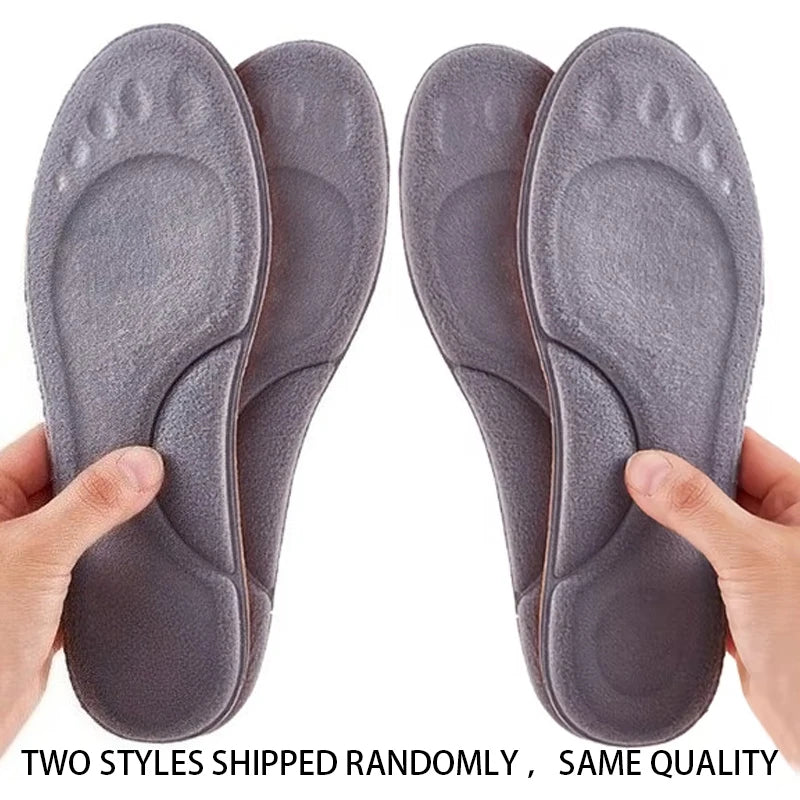 Semelles intérieures souples en PU Orth4WD pour hommes et femmes, chaussures de course respirantes, absorption des chocs, coussretours de soutien de la voûte plantaire