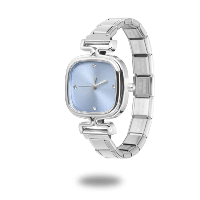 Montre Simple en acier inoxydable pour femmes, adaptée au Bracelet de 9mm, pour étudiant, ami, femme, anniversaire, bijoux à bricoler soi-même, cadeau, vente en gros