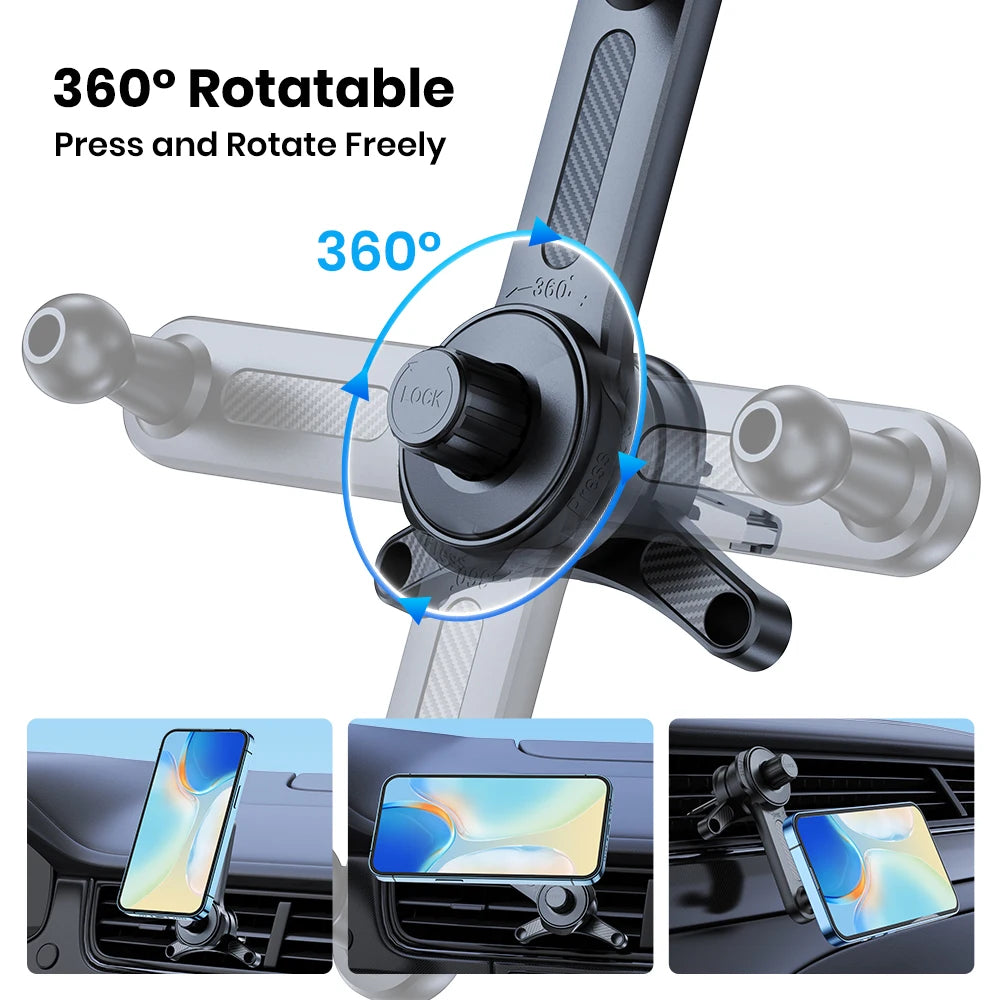 TOPK support de téléphone magnétique pour voiture pour support de téléphone Magsafe, support de téléphone de voiture pour grille d'aération, berceau de voiture pour iPhone série 15/14/13/12