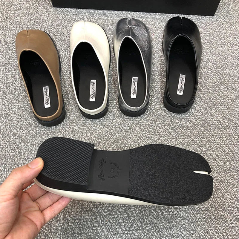 Chaussures d'intérieur et d'extérieur pour femmes, pantoufles plates, Mules à la mode, bout étrange, pantoufles, sandales pour dames