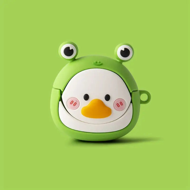 Étui de dessin animé mignon pour OPPO Enco Air 3, housse de protection Bluetooth sans fil en silicone souple avec crochet