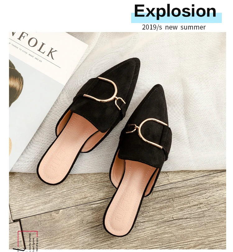 Chaussures plates femmes printemps/automne Chaussures plaques extérieur Mules Chaussures Zapatos Planos De Mujer décontracté Sapatilha Feminina mocassins