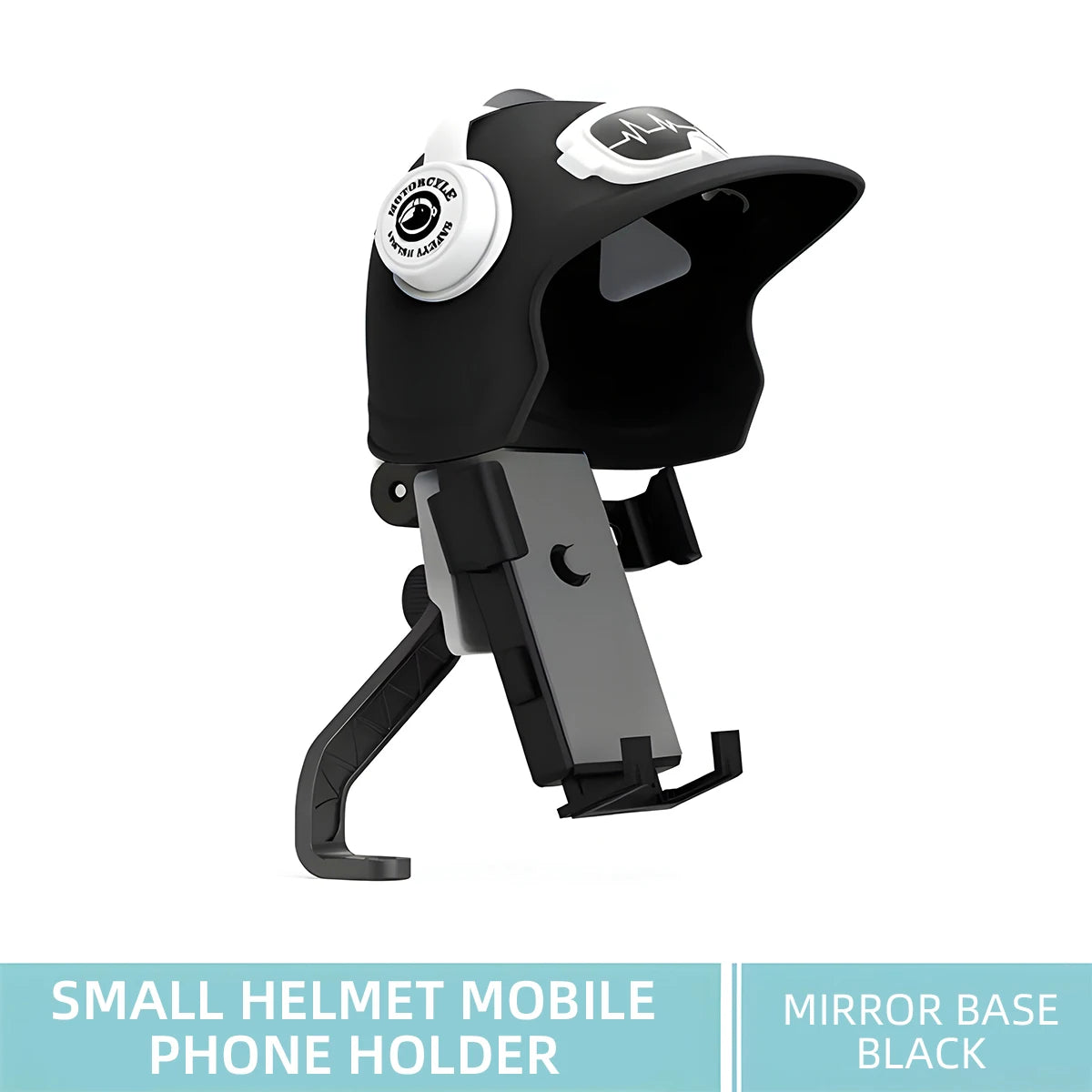 1pc petit casque cavalier moto support pour téléphone portable vélo électrique étanche parasol Navigation support pour téléphone portable