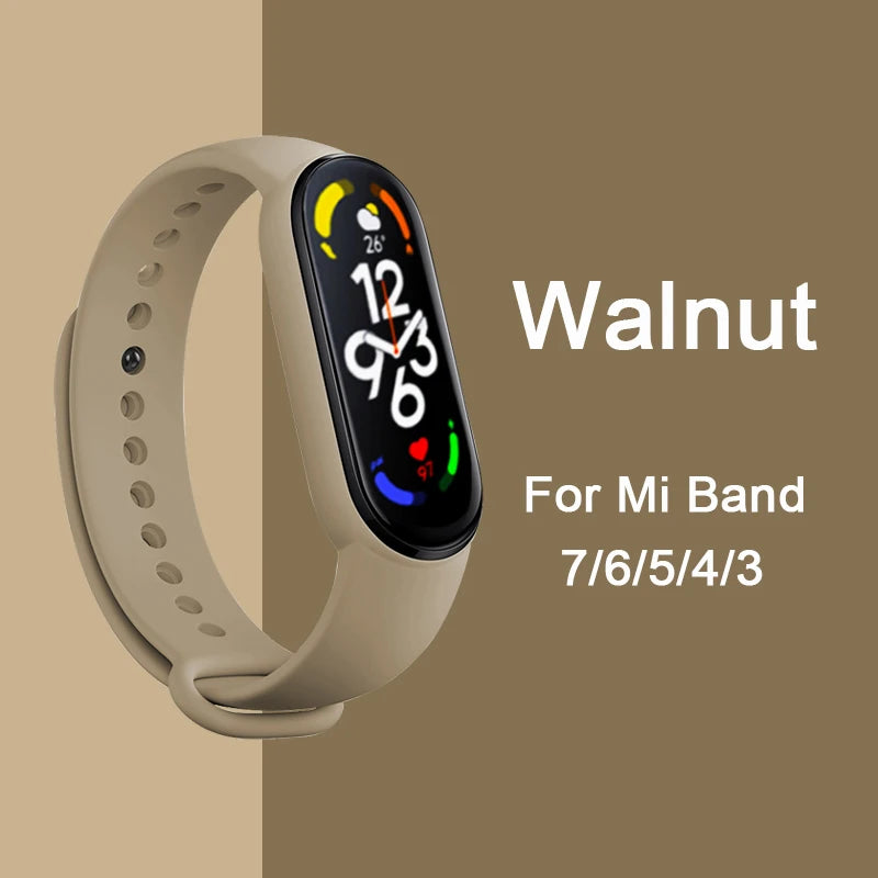 Bracelet pour Mi Band 6 7 Bracelet Sport silicone montre Bracelet Miband6 band4 correa ceinture pour Xiaomi mi band 3 4 5 6 7 accessoires