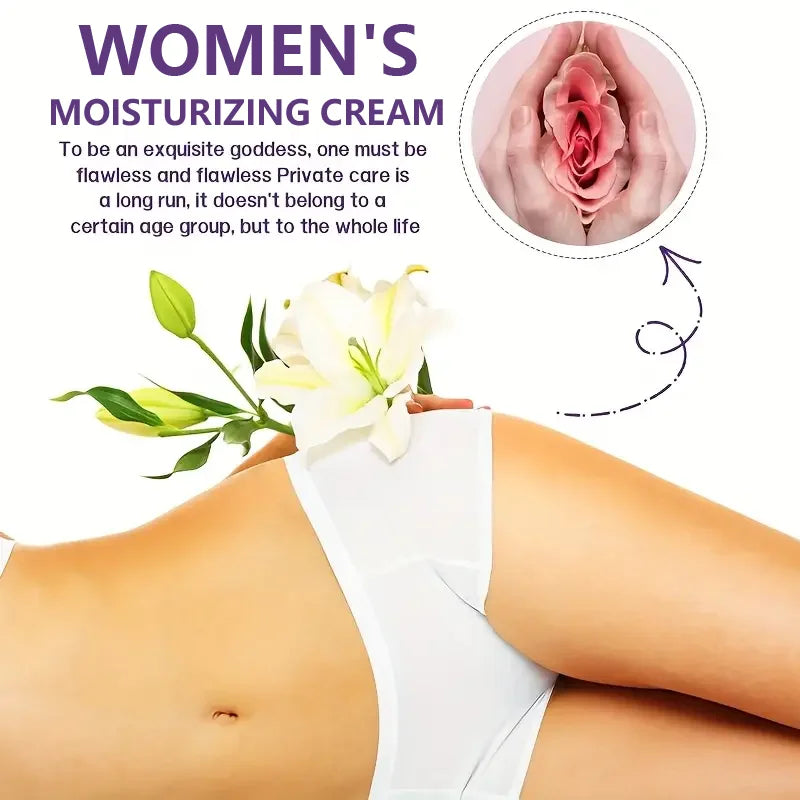 Crème intime féminine 60g - Hydratante et désodorisante, application douce, bonheur et santé des femmes, beauté haut de gamme, sel
