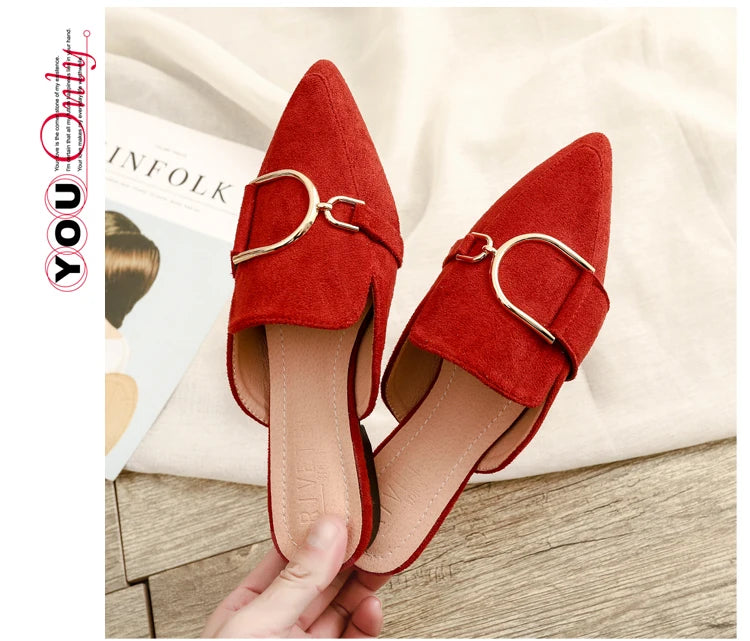 Chaussures plates femmes printemps/automne Chaussures plaques extérieur Mules Chaussures Zapatos Planos De Mujer décontracté Sapatilha Feminina mocassins