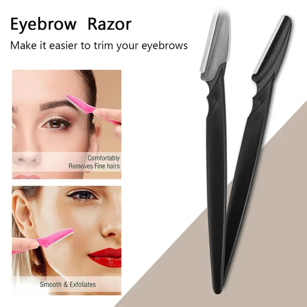40 pièces rasoir de sourcils maquillage outils de beauté sûr sourcils rasoir visage corps épilation lames de rasoir femme sourcils façonnage couteau