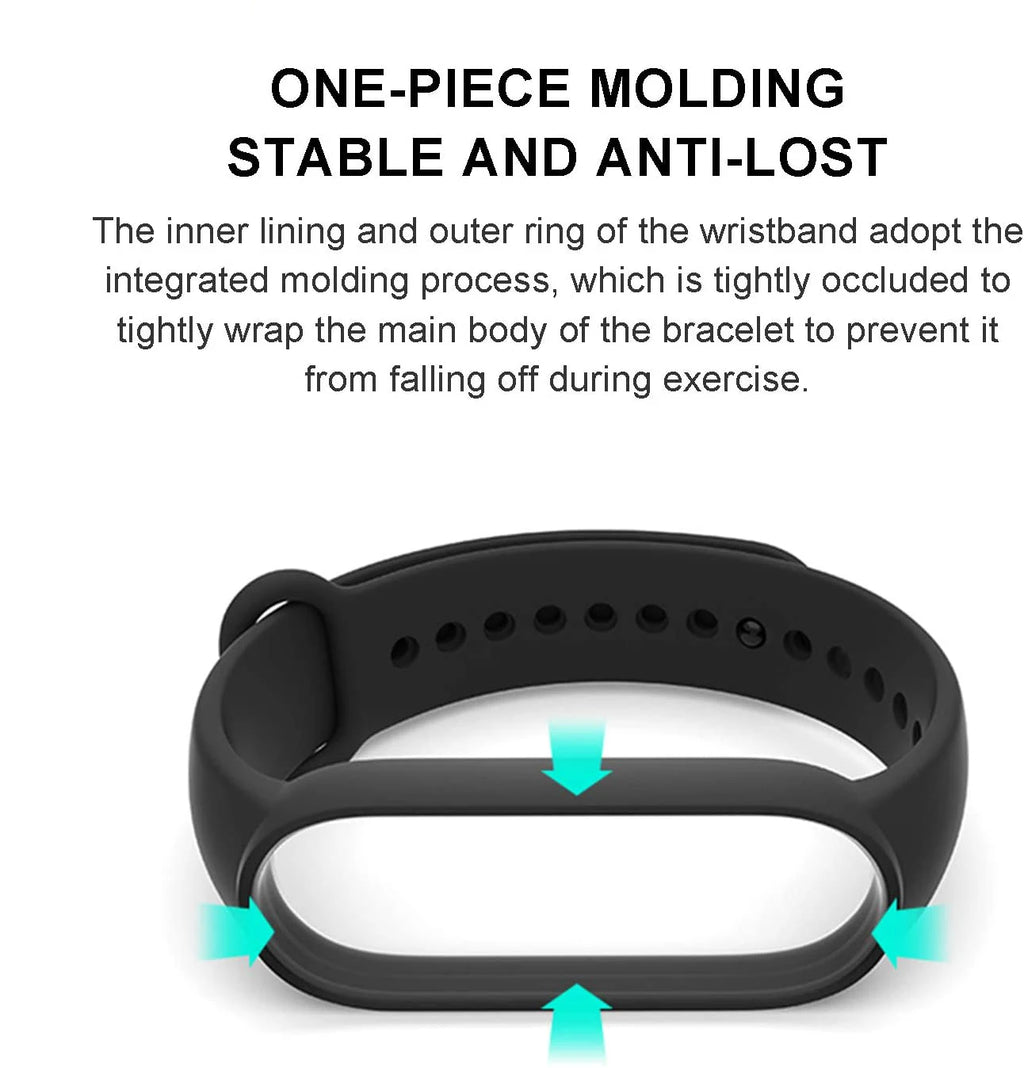 Bracelet pour Mi Band 6 7 Bracelet Sport silicone montre Bracelet Miband6 band4 correa ceinture pour Xiaomi mi band 3 4 5 6 7 accessoires