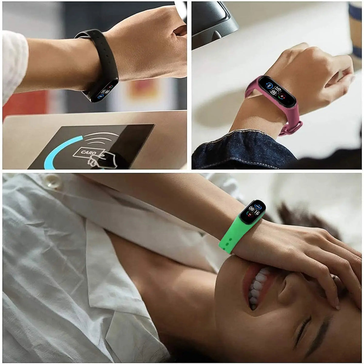 Bracelet pour Mi Band 6 7 Bracelet Sport silicone montre Bracelet Miband6 band4 correa ceinture pour Xiaomi mi band 3 4 5 6 7 accessoires