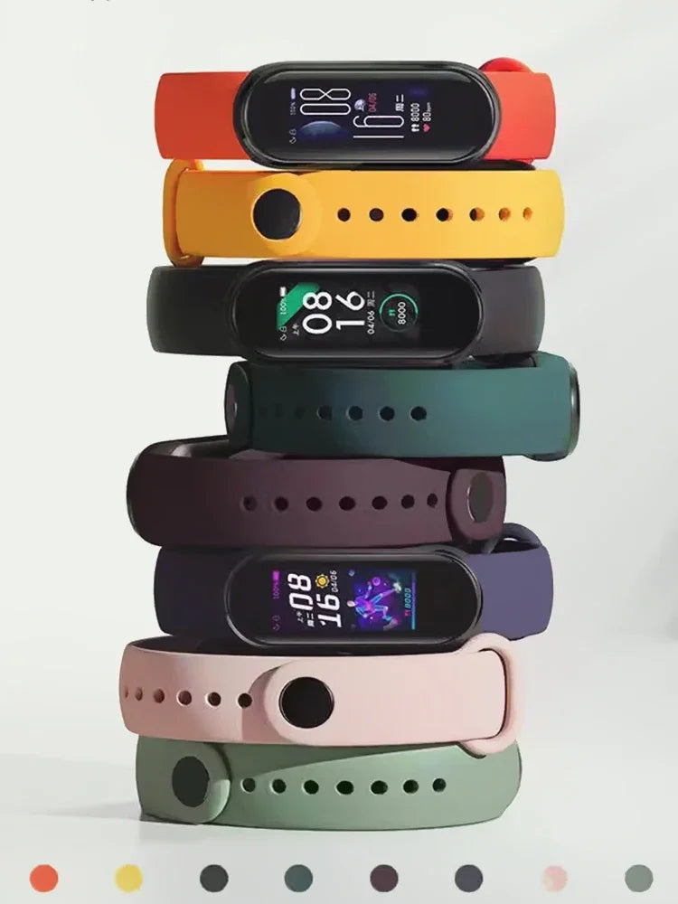Bracelet pour Mi Band 6 7 Bracelet Sport silicone montre Bracelet Miband6 band4 correa ceinture pour Xiaomi mi band 3 4 5 6 7 accessoires