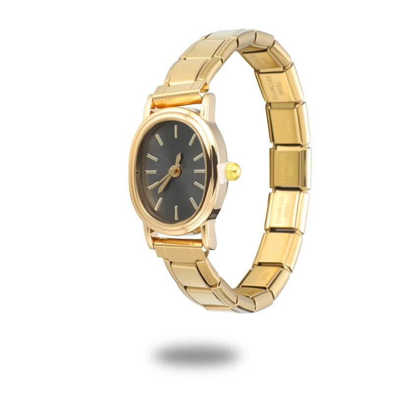 Montre Simple en acier inoxydable pour femmes, adaptée au Bracelet de 9mm, pour étudiant, ami, femme, anniversaire, bijoux à bricoler soi-même, cadeau, vente en gros