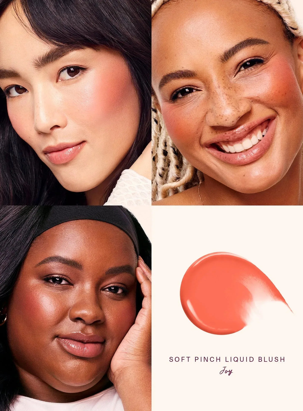 Rare beauté doux pincement liquide Blush soyeux et glisse sur lisse longue durée dodu pincement-parfait affleurant sans couture mat rosé maquillage