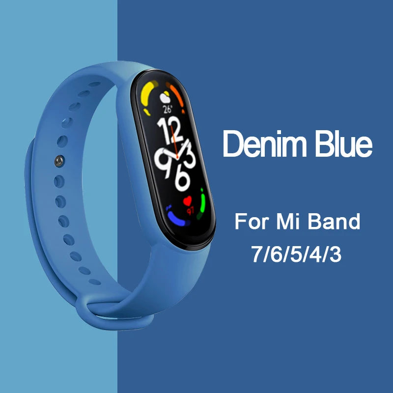 Bracelet pour Mi Band 6 7 Bracelet Sport silicone montre Bracelet Miband6 band4 correa ceinture pour Xiaomi mi band 3 4 5 6 7 accessoires