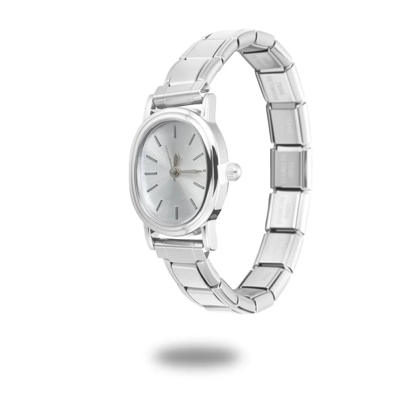 Montre Simple en acier inoxydable pour femmes, adaptée au Bracelet de 9mm, pour étudiant, ami, femme, anniversaire, bijoux à bricoler soi-même, cadeau, vente en gros