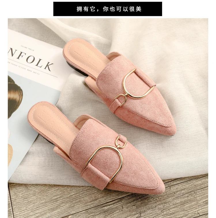 Chaussures plates femmes printemps/automne Chaussures plaques extérieur Mules Chaussures Zapatos Planos De Mujer décontracté Sapatilha Feminina mocassins