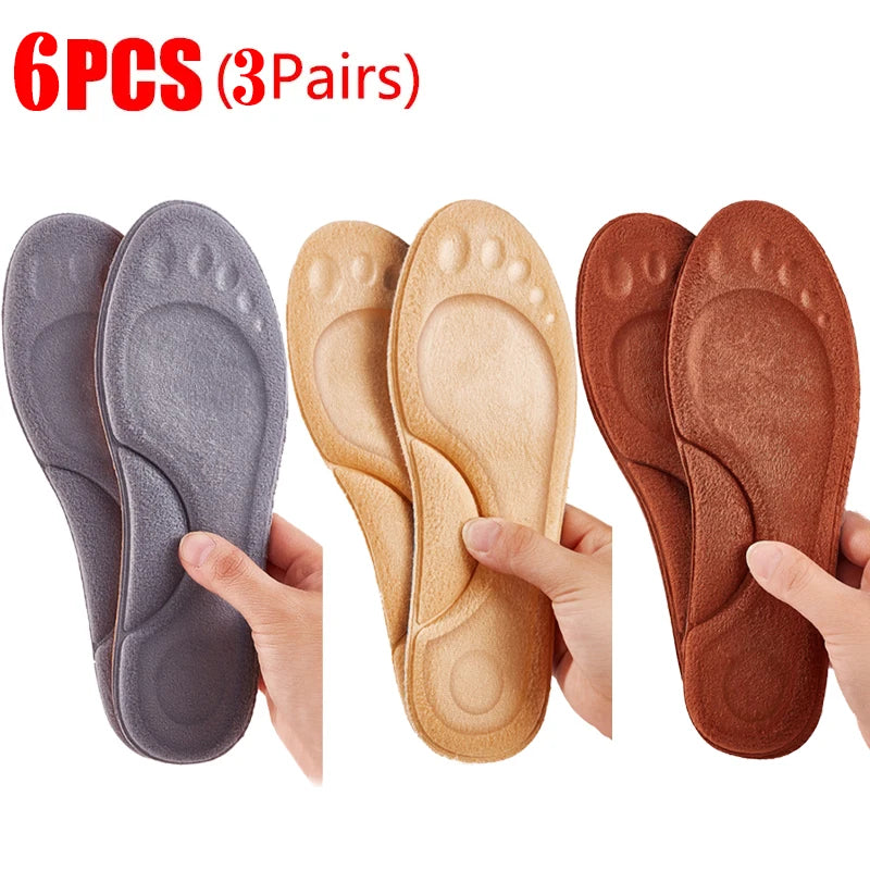 Semelles intérieures souples en PU Orth4WD pour hommes et femmes, chaussures de course respirantes, absorption des chocs, coussretours de soutien de la voûte plantaire