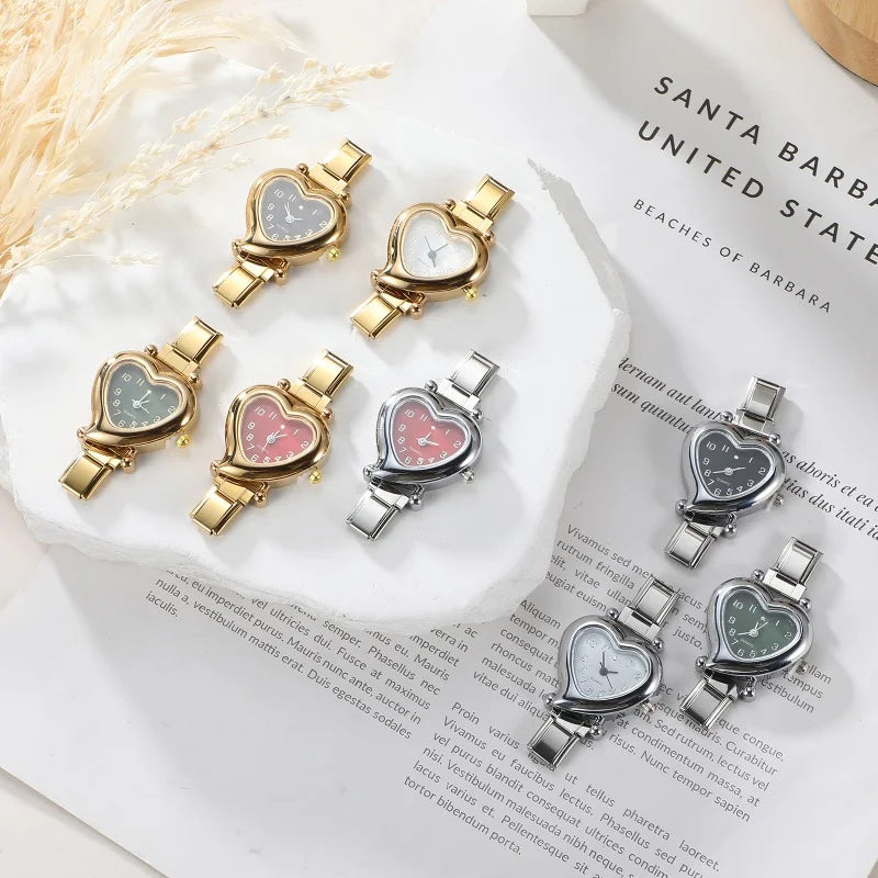 Mode femmes bricolage 9mm largeur italien élastique charme en acier inoxydable montre Bracelet Bracelet pour fête ami femme anniversaire bijoux cadeaux