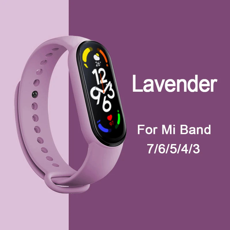 Bracelet pour Mi Band 6 7 Bracelet Sport silicone montre Bracelet Miband6 band4 correa ceinture pour Xiaomi mi band 3 4 5 6 7 accessoires